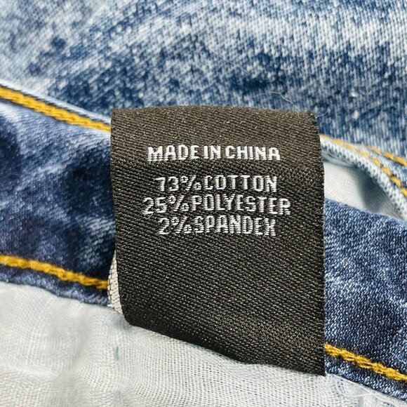 Kroix Jean Shorts Women Plus Size 22 Distressed Torn Ripped Holes Raw Rag Cutoff - Picture 8 of 10